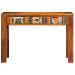 vidaXL Table console 110x35x75 cm bois massif d'acacia