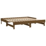 vidaXL Lit coulissant Marron miel 2x(75x190) cm Bois de pin massif