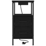 vidaXL Cabinet de chevet Chêne noir 30 x 48 x 61 cm Bois d'ingénierie