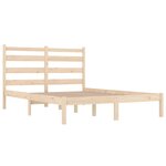 vidaXL Cadre de lit sans matelas bois massif 140x190 cm