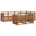 vidaXL Ensemble de canapés d'extérieur 7 pc Naturel Polyester