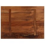 vidaXL Dessus de table 80x50x2 5 cm rectangulaire bois massif récupéré