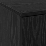 vidaXL Highboard Chêne Noir 60x35x180 cm Bois d'Ingénierie
