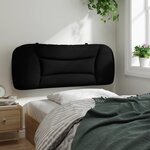 vidaXL Coussin de tête de lit Hvar noir 100 cm tissu