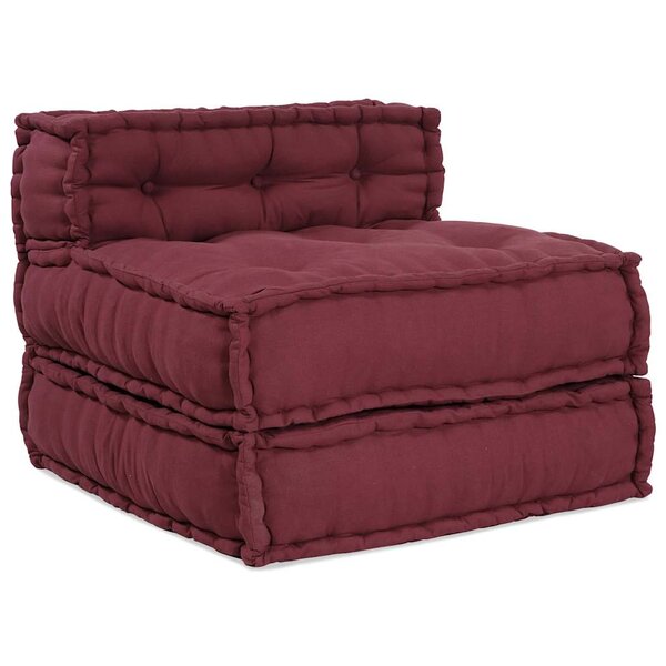 vidaXL Pouf modulaire marron 70x70x54 tissu