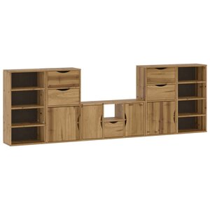vidaXL Meubles TV 5 Pièces avec rangement ODDA bois de pin massif