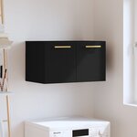 vidaXL Armoire murale Noir 60x36 5x35 cm Bois d'ingénierie