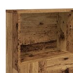 vidaXL Armoire de tête de lit vieux bois 120x19x103 5 cm