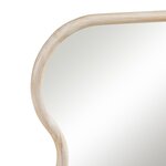 Miroir décoration moderne design mural 90 x 60 cm effet chêne beige 03_0010174