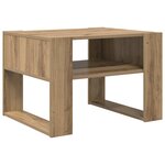 vidaXL Table basse Chêne artisanal 66 x 53 x 45 cm Bois d'ingénierie