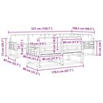 vidaXL Ensemble de canapés d'extérieur 6 pc Blanc et anthracite