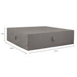 Madison Housse de meubles d'extérieur 210 x 200 x 70 cm Gris