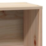 vidaXL Lit bibliothèque sans matelas 90x200 cm bois de pin massif