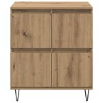 vidaXL Buffets 3 Pièces chêne artisanal 180 x 35 x 70 cm