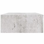 vidaXL Étagère à tiroir murale Gris béton 40x23 5x10 cm MDF