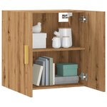 vidaXL Armoire murale chêne artisanal 60x31x60 cm bois d'ingénierie