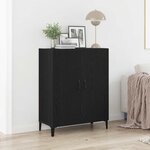 vidaXL Buffet chêne noir 69 5x34x90 cm bois d'ingénierie