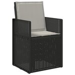 vidaXL Coussins de siège et de dos 4 Pièces Gris clair 47 x 45 x 2 cm