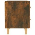 vidaXL Tables de chevet 2 Pièces Chêne fumé 40x35x47 5 cm