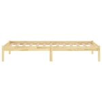 vidaXL Cadre de lit sans matelas bois massif