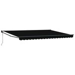 vidaXL Store Rétractable Automatique Noir 450x300 cm