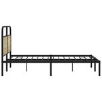 vidaXL Cadre de lit sans matelas 150x200 cm chêne sonoma