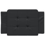 vidaXL Coussin de tête de lit noir 90 cm similicuir