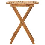 vidaXL Ensemble à manger de jardin pliable 3 Pièces Bois d'acacia solide