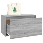 vidaXL Banc d'entrée 80x40x45 cm Sonoma gris Bois d'ingénierie