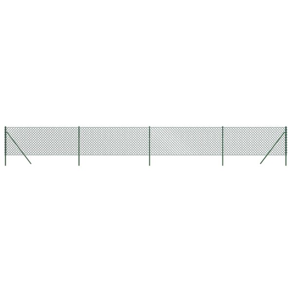 vidaXL Clôture en mailles de chaîne vert 0 8x10 m