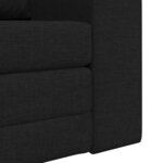 vidaXL Canapé-Lit Noir 98 x 71 x 83 cm tissu