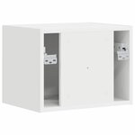 vidaXL Meuble TV mural Blanc 60 x 31 x 29.5 cm Bois d'ingénierie