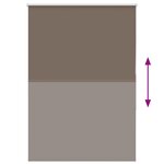 vidaXL Store enrouleur occultant café 100x130cm largeur du tissu