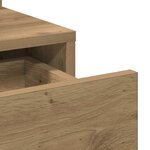 vidaXL Coiffeuse chêne artisanal 80 x 35 x 132 cm Bois d'ingénierie