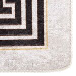 vidaXL Tapis lavable antidérapant 80x150 cm Beige clair