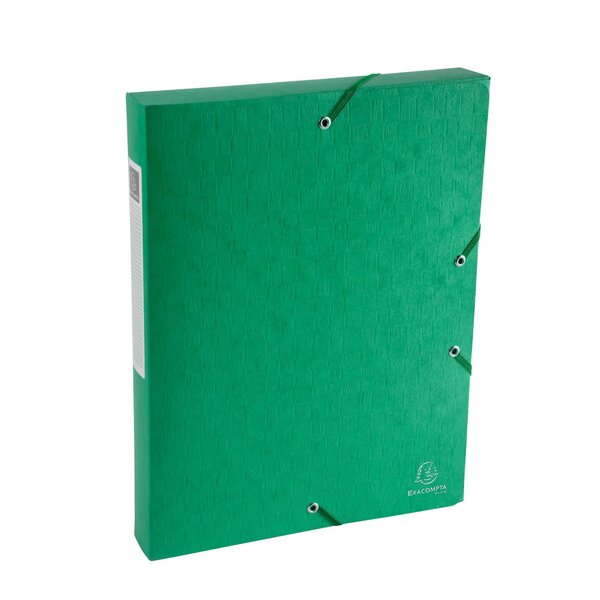 Boite De Classement Exabox Dos 40mm Carte Lustrée Scotten - A4 - Vert - X 10 - Exacompta