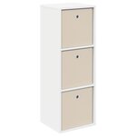vidaXL Buffet avec tiroir Blanc 35 x 32 x 99 5 cm