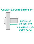 THIRARD - Verrou double entrée Transit 2 A2P* pour porte d'entrée  cylindre 40mm  acier  4 clés  époxy bronze