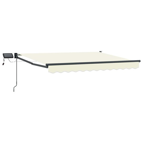 vidaXL Store rétractable manuel avec LEDs 2 5 x 2 m