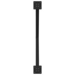 vidaXL Pieds de table à manger en forme de X  2 pièces  noir  90 x (72-73) cm  acier