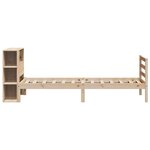 vidaXL Lit bibliothèque sans matelas 90x190 cm bois de pin massif
