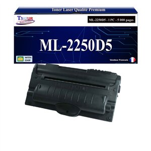 T3AZUR - Toner compatible avec Samsung ML-2250D5 ML2250D5 pour Samsung ML2250 ML2251N ML2251NP ML2251W ML2252W