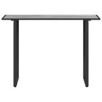 vidaXL Table de Jardin Grise 100x55x70 cm DPC et Acier