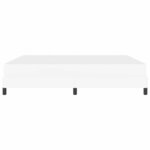 vidaXL Lit avec matelas Blanc pur 180 x 200 cm Faux cuir