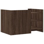 vidaXL Table basse chêne marron 80x50x50 cm Bois d'ingénierie