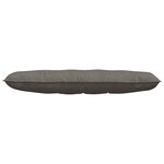 vidaXL Coussin de Dos Gris clair 140 x 50 cm Tissu en velours côtelé