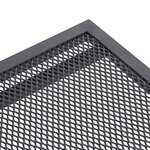vidaXL Table de Salle à Manger en Maille Extensible Anthracite Acier