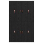 vidaXL Cadre de lit Chêne noir 190 x 120 x 31 5 cm Bois d'ingénierie