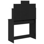vidaXL Table de Toilette Chêne noir 96 x 40 x 142 cm Bois d'ingénierie