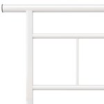 vidaXL Cadre de lit sans matelas blanc métal 180x200 cm
